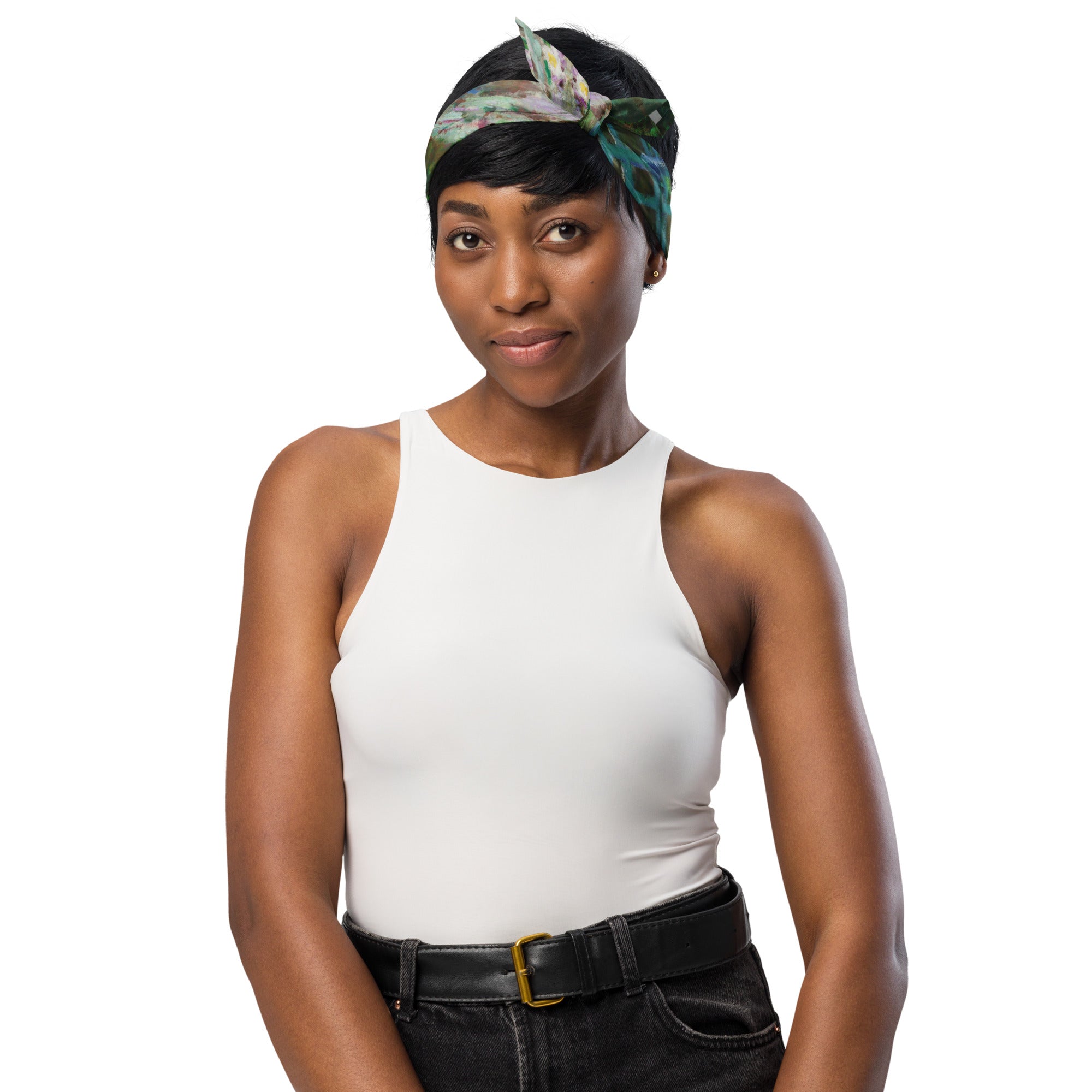 Claude Monet All Over Print Bandana For Stylish Outfits - Rosetta Creative Boutique